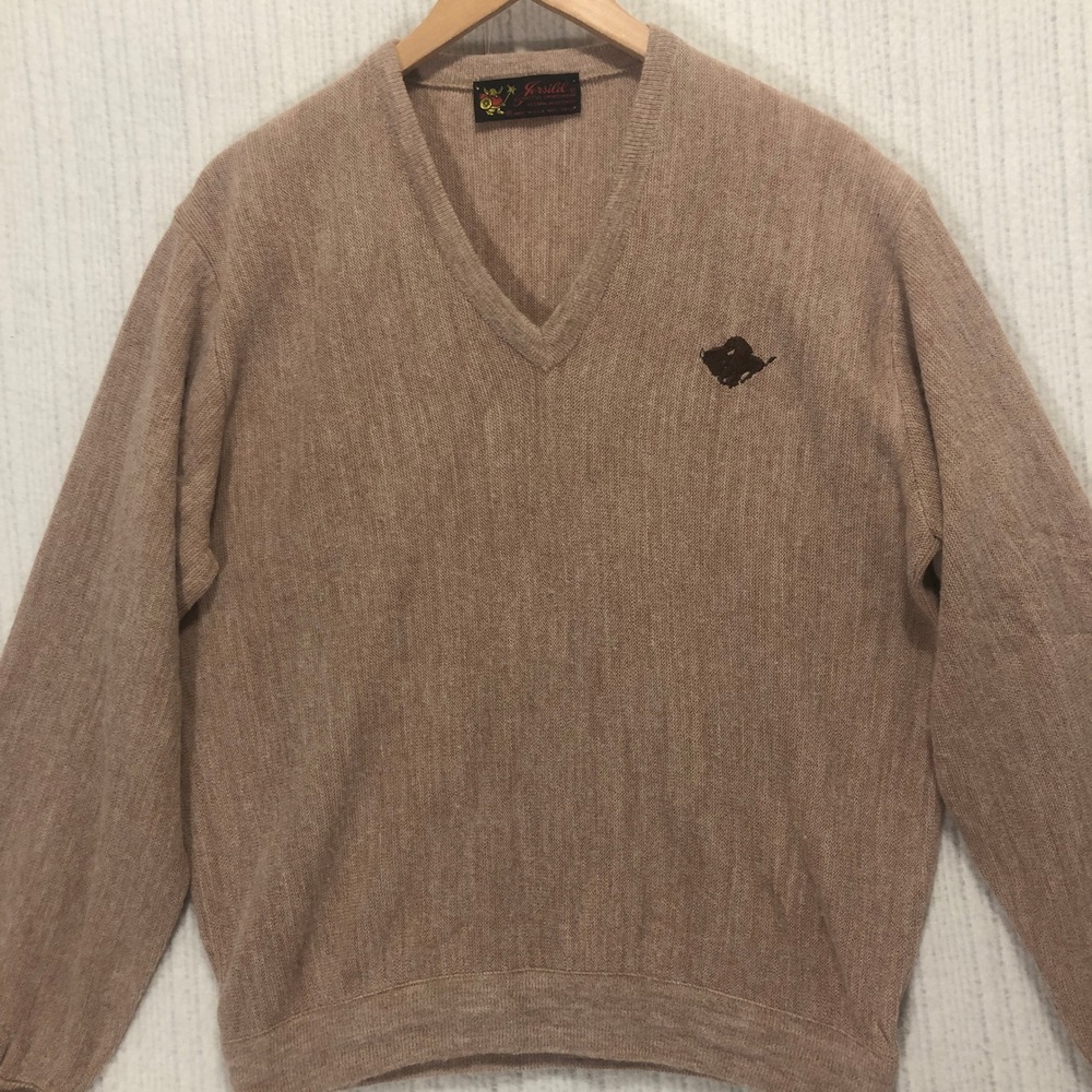Jersild V-Neck Sweater Pullover Distinctive Sportswear Brown Size‎ Merium